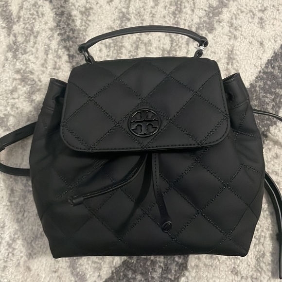 Tory Burch Handbags - NWT Tory Burch Willa Matte Black Backpack ($658 retail)